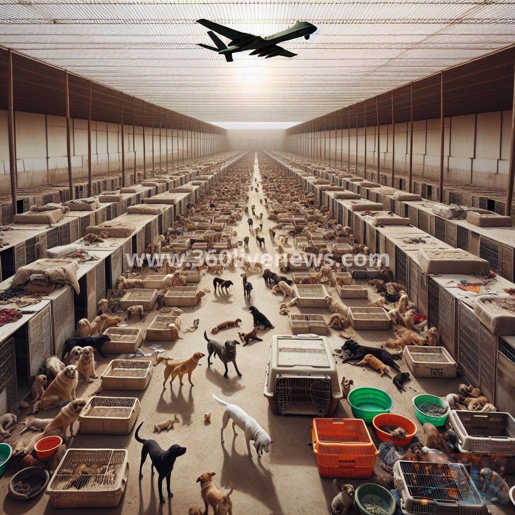 British-run dog shelter in Erbil faces relocation order that may lead to euthanisation of 700 dogs amid regional military activities