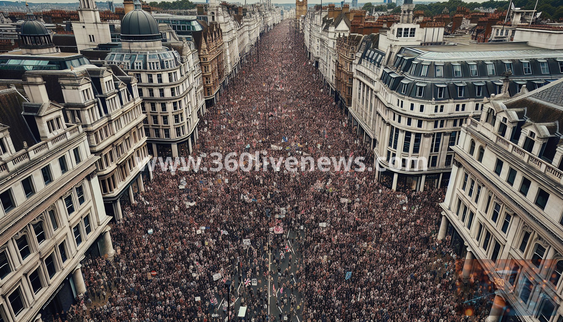 Tens of Thousands Protest in London Against Far-Right Extremism Ahead of Local Elections