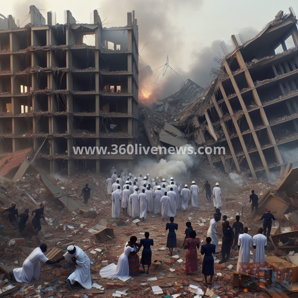 Three dead after three-storey church building collapses during service in Accra, Ghana